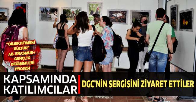 AB Eresmus katılımcıları “Denizli Gazeteciler Cemiyeti Sergisi”ni ziyaret ettiler