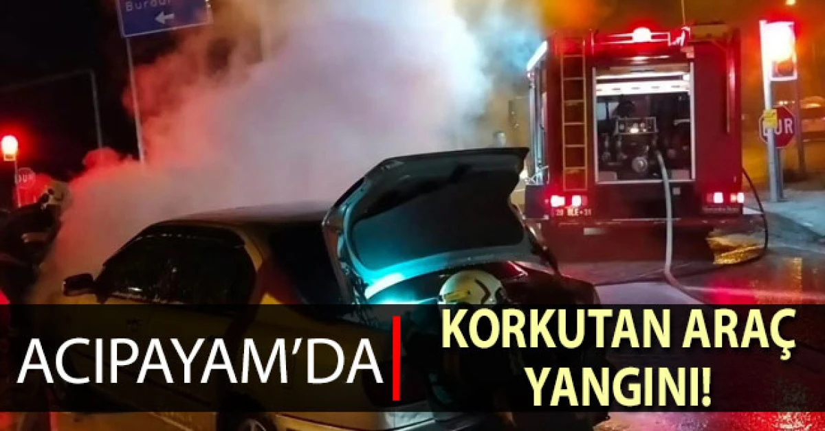 Acıpayam&rsquo;da ara&ccedil; yangını korkuttu