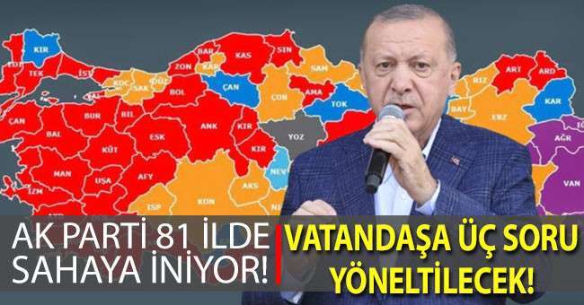 AK Parti, kaybedilen seçimler sonrası 81 ilde sahaya iniyor! Vatandaşa 3 kritik soru yöneltilecek