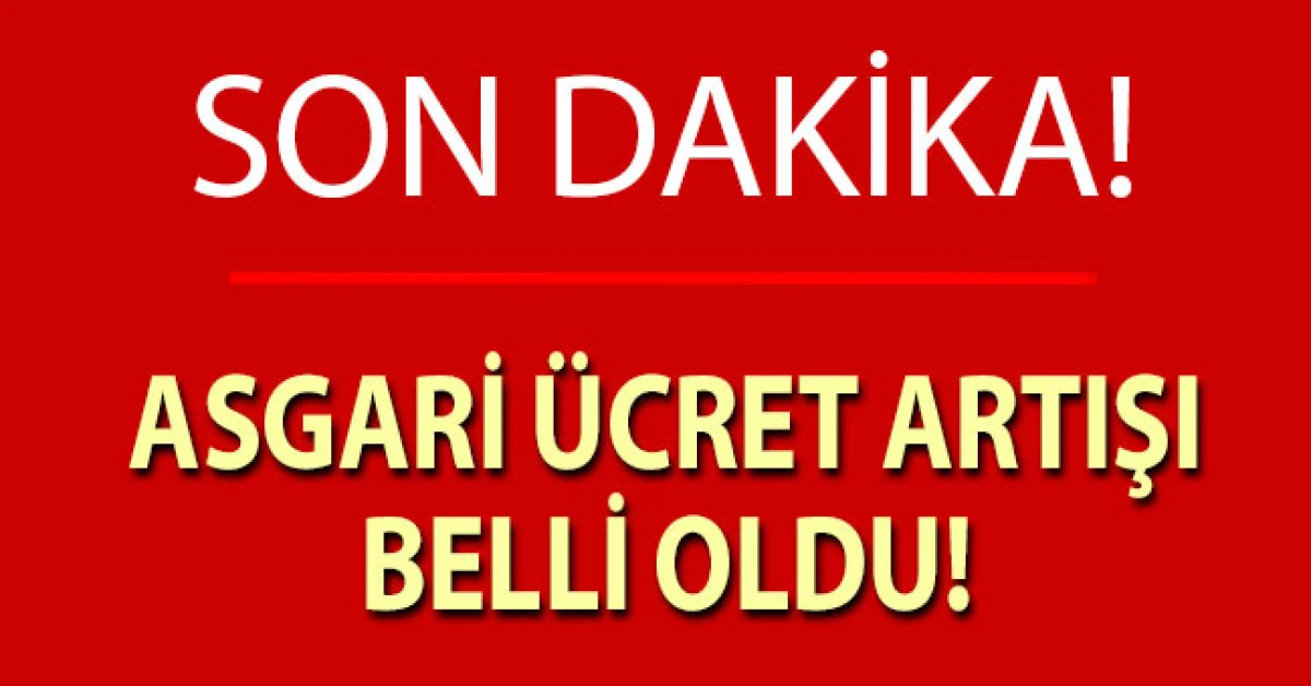 Asgari &uuml;cret 28 bin 75 lira oldu