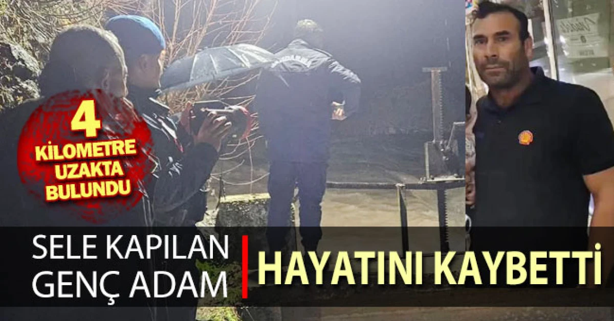 Balıkları kurtarmak isterken sele kapılarak hayatını kaybetti