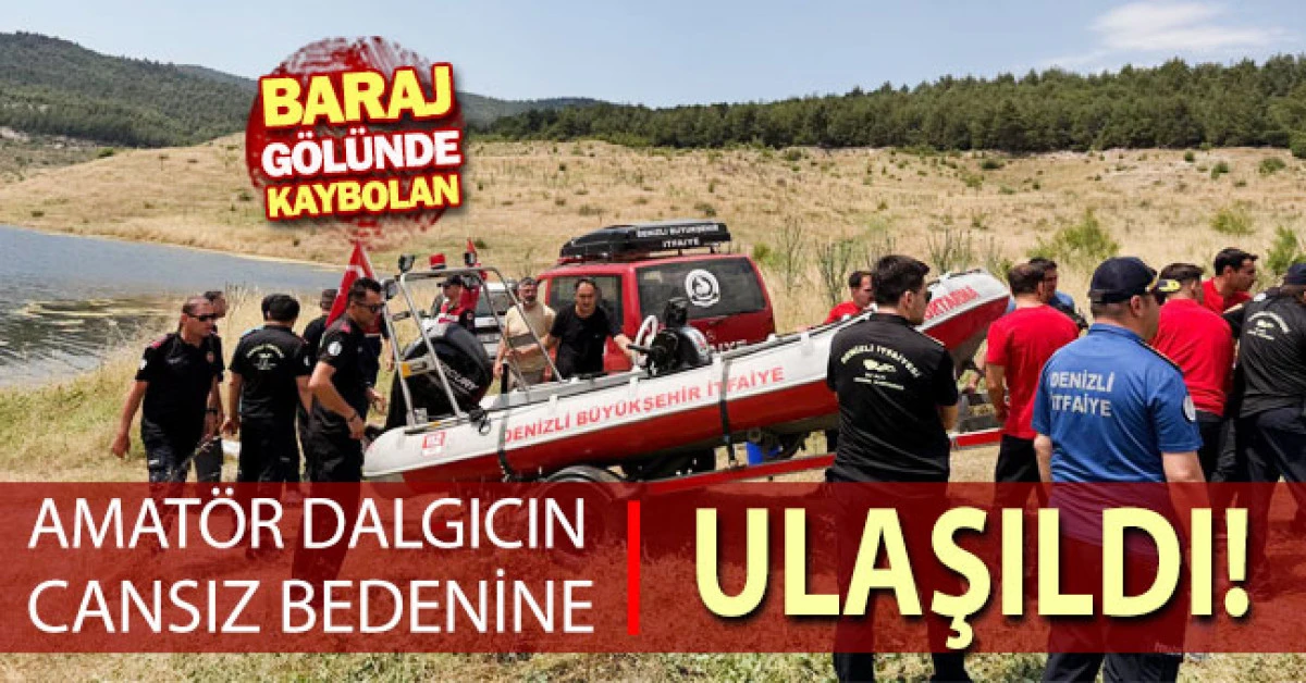 Baraj g&ouml;l&uuml;nde kaybolan amat&ouml;r dalgıcın cansız bedenine ulaşıldı