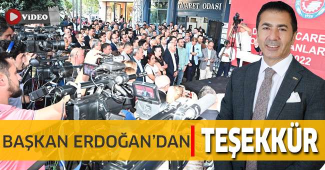 Başkan Erdoğan’dan Teşekkür