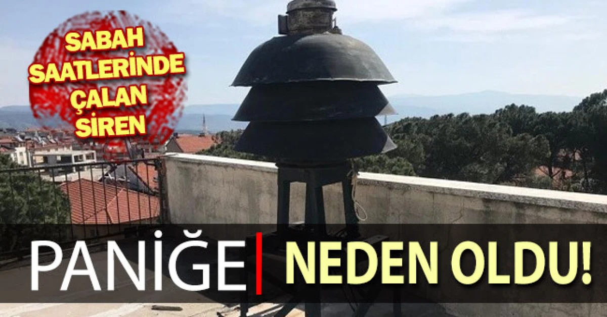 Buldan&rsquo;da sabah saatlerinde &ccedil;alan siren paniğe neden oldu