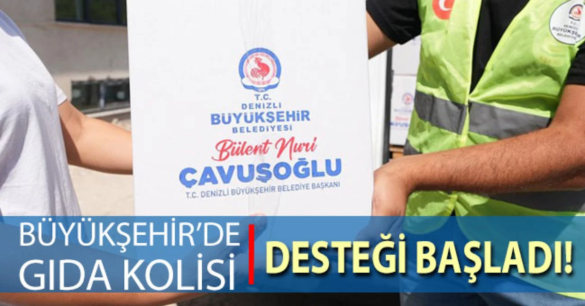 Büyükşehir'de Gıda Kolisi desteği başladı