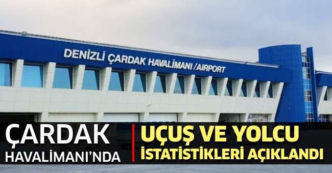 Çardak Havalimanı’nda Şubat ayında 28 bin 393 yolcuya hizmet verildi