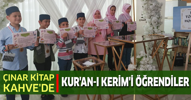 Çınar Kitap Kahve'de Kur'an-I Kerim'i Öğrendiler