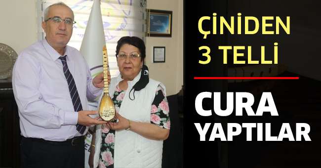 Çiniden 3 telli cura yaptılar