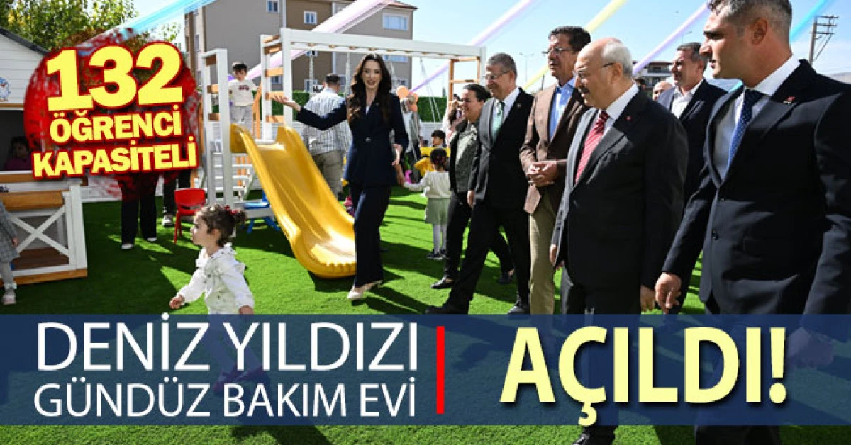 &Ccedil;ivril&rsquo;de 132 &ouml;ğrenci kapasiteli Deniz Yıldızı G&uuml;nd&uuml;z Bakımevi a&ccedil;ıldı