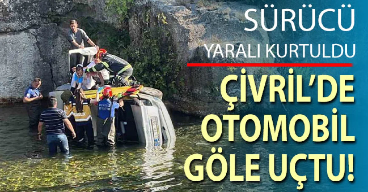 &Ccedil;ivril&rsquo;de otomobil g&ouml;le u&ccedil;tu, s&uuml;r&uuml;c&uuml; yaralandı