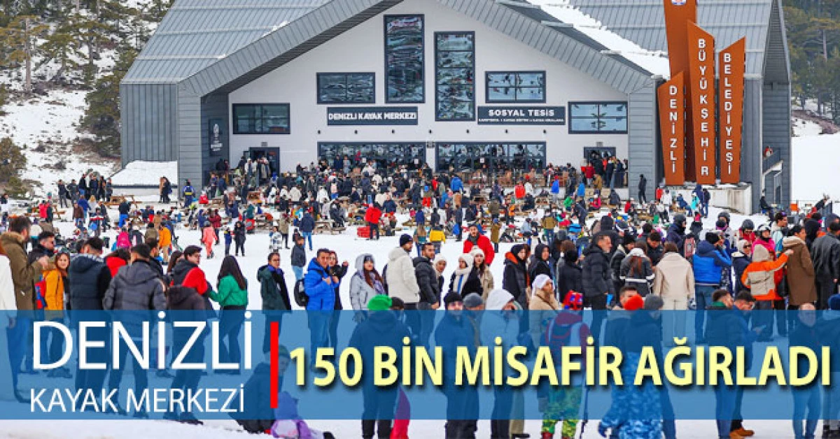 Denizli Kayak Merkezi 150 bin misafiri ağırladı