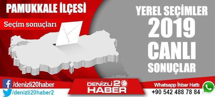 Denizli Pamukkale İlçesi 2019  yerel seçim sonuçları