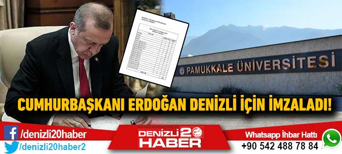 Denizli Pamukkale Üniversitesi'nde 204 kişilik kadro açıldı
