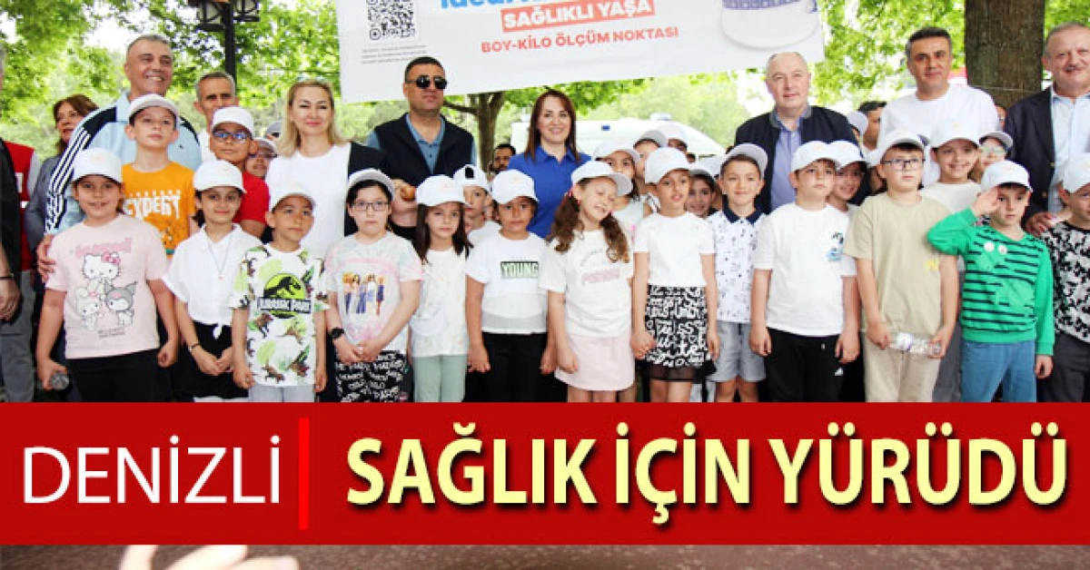Denizli sağlık için yürüdü