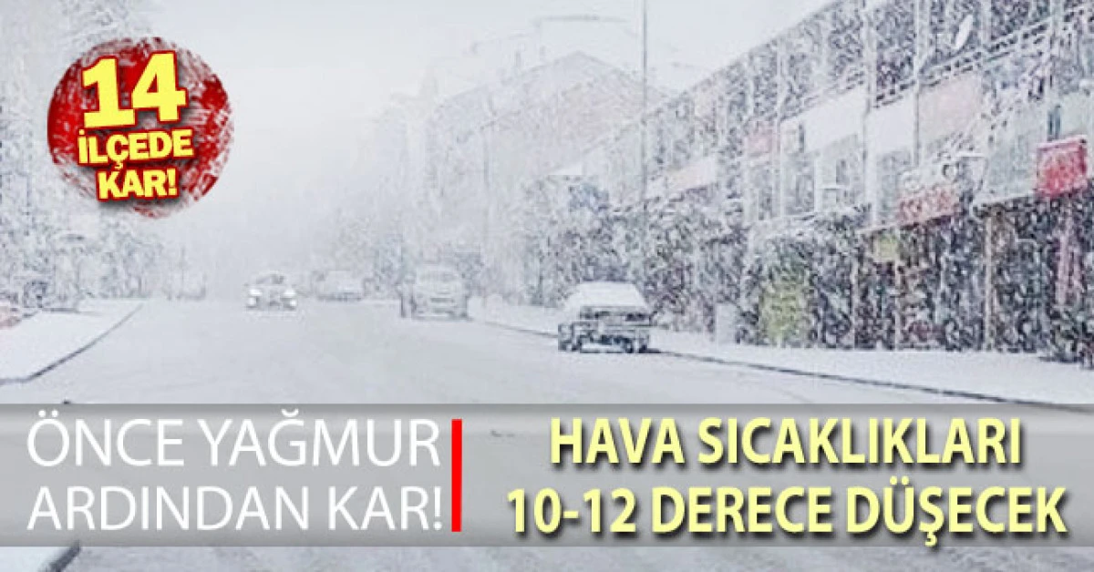Denizli&rsquo;de 14 il&ccedil;ede kar yağışı bekleniyor