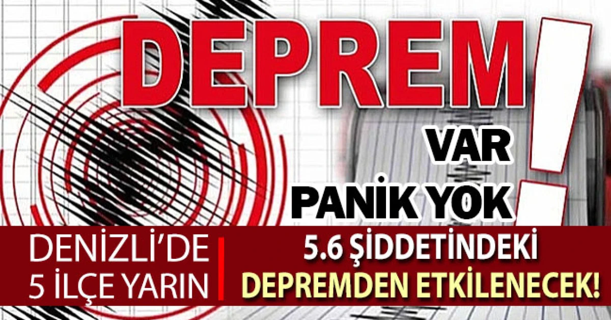 Denizli'de 5.6 şiddetinde deprem tatbikatı!