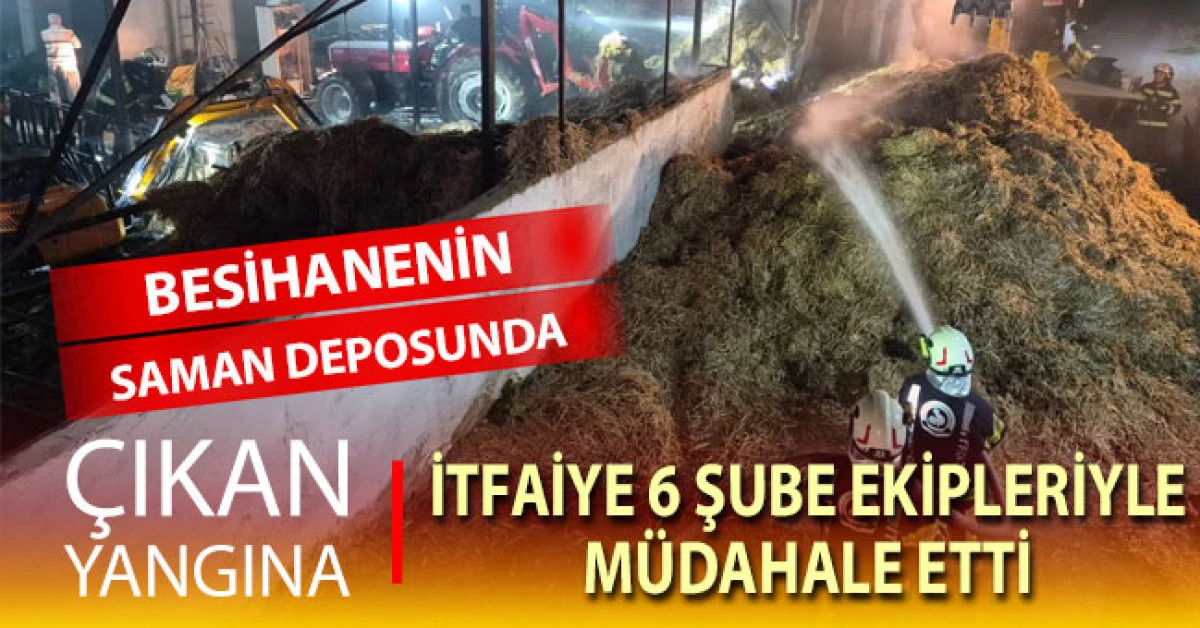 Denizli'de besihanenin saman deposunda yangın!