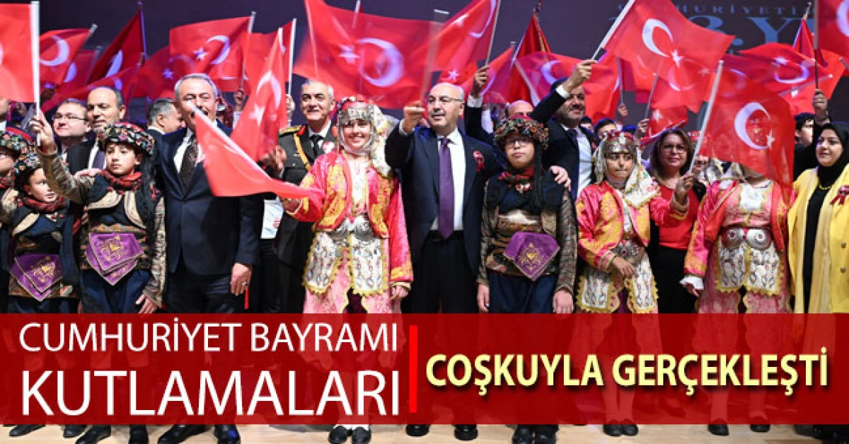 Denizli&rsquo;de Cumhuriyetin 103. yıld&ouml;n&uuml;m&uuml; b&uuml;y&uuml;k coşkuyla kutlandı