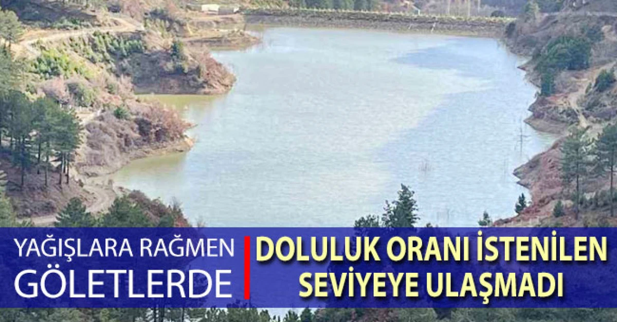 Denizli&rsquo;de g&ouml;letlerin doluluk oranları yağışlara rağmen istenilen seviyeye ulaşmadı