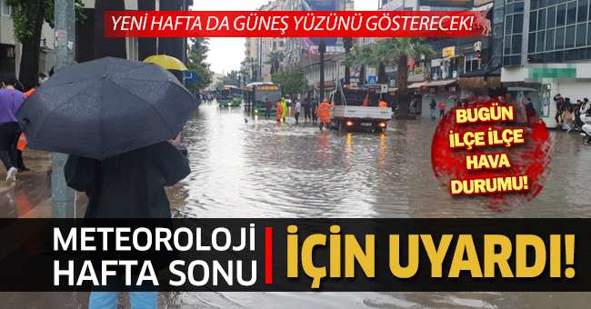 Denizli’de hafta sonu kuvvetli yağış uyarısı