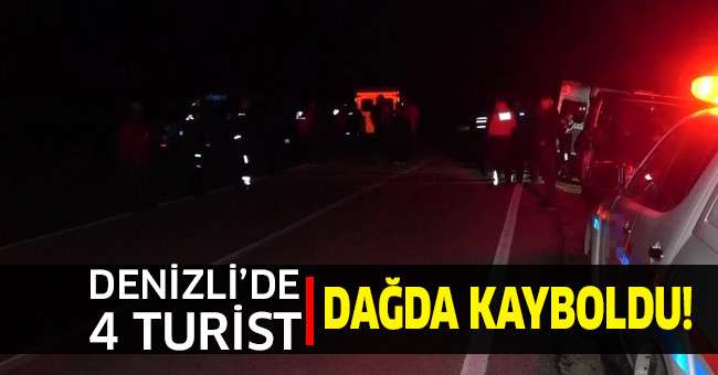 Denizli’de İran ve Rus uyruklu 4 turist dağda kayboldu