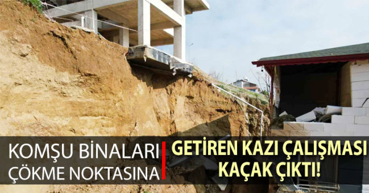 Denizli&rsquo;de komşu binaları &ccedil;&ouml;kme noktasına getiren kazı ka&ccedil;ak &ccedil;ıktı