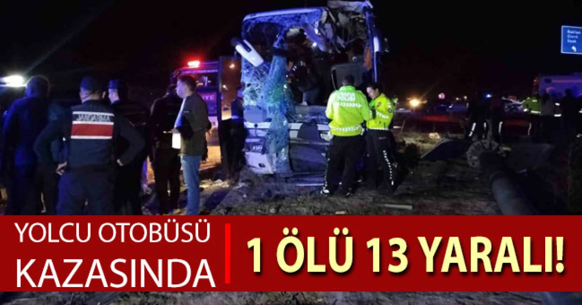 Denizli’de minibüs yolcu otobüsüyle çarpıştı: 1 ölü, 13 yaralı