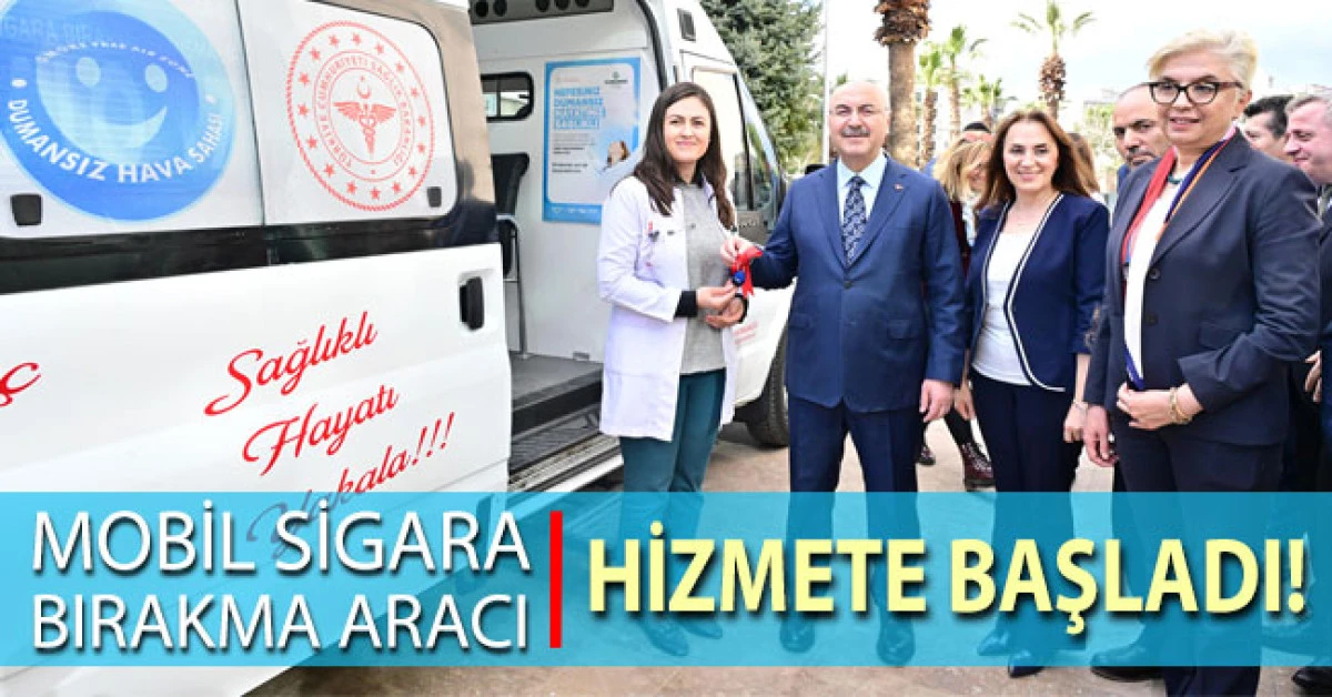 Denizli'de mobil sigara bırakma aracı hizmete girdi