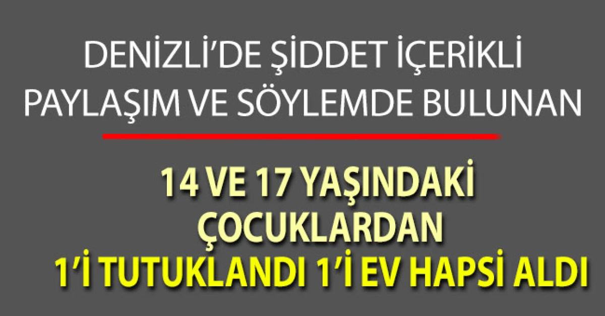 Denizli'de okulda şiddete sıkı takip: 1 tutuklama, 1 ev hapsi