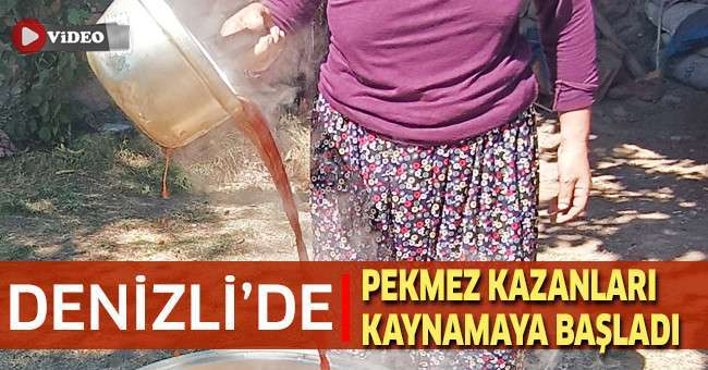 Denizli’de pekmez kazanları kaynamaya başladı