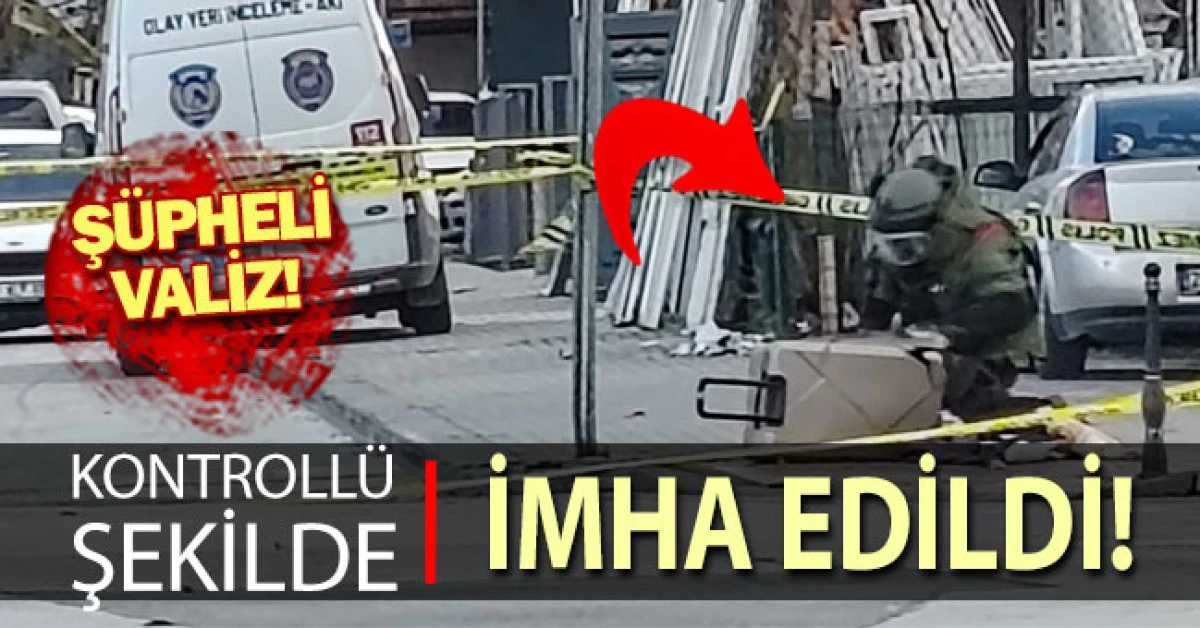 Denizli&rsquo;de ş&uuml;pheli valiz kontroll&uuml; bir şekilde patlatıldı; i&ccedil;inden kıyafetler &ccedil;ıktı