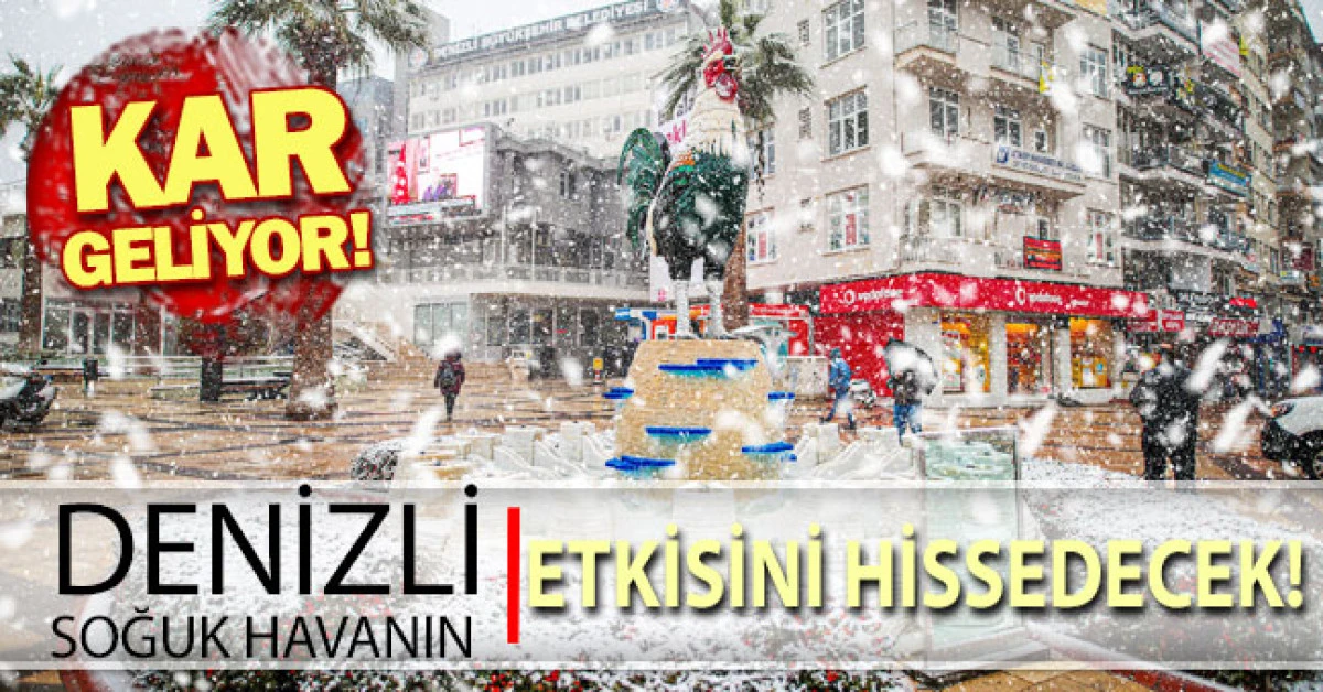Denizli'ye Kar Geliyor!
