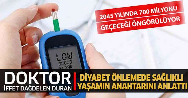 Dr. Duran, diyabet önlemede sağlıklı yaşamın anahtarını anlattı