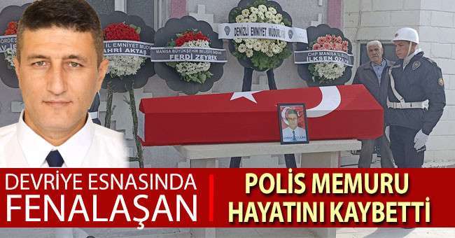 Görev esnasına hayatını kaybeden polis memuru için tören düzenlendi