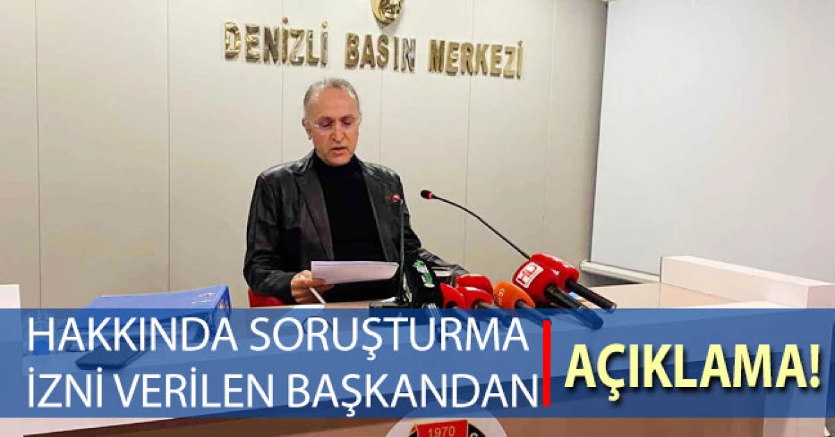 Hakkında soruşturma izni verilen eski başkandan açıklama
