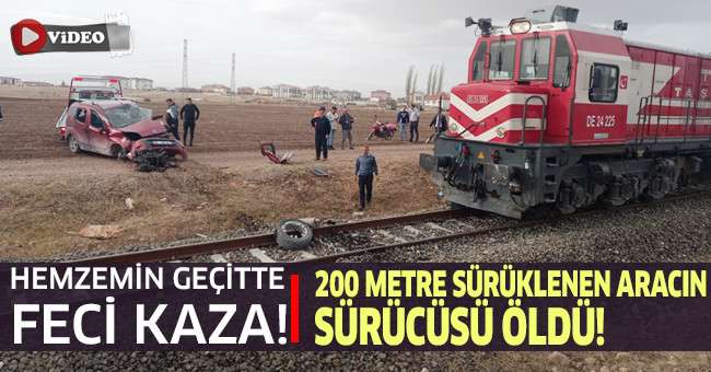 Hemzemin geçitte feci kaza: 1 ölü