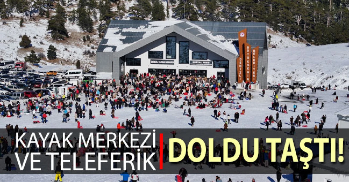 Kayak Merkezi ve Teleferik hafta sonu yoğun ilgi g&ouml;rd&uuml;