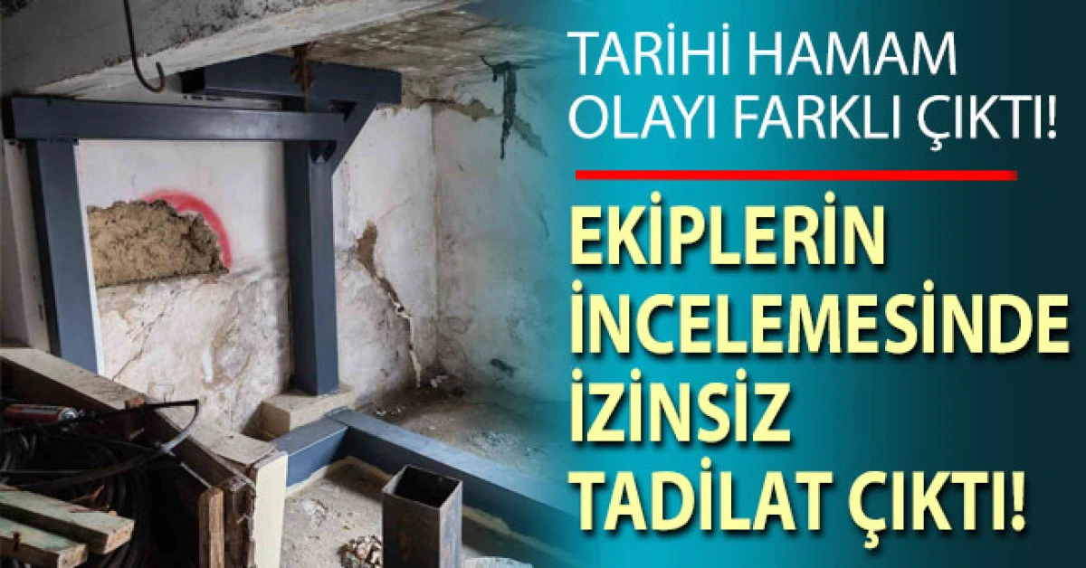 Kazı değil izinsiz g&uuml;&ccedil;lendirme yapılmış