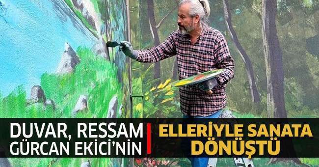 Koca duvar 6 günde sanat eserine dönüştü