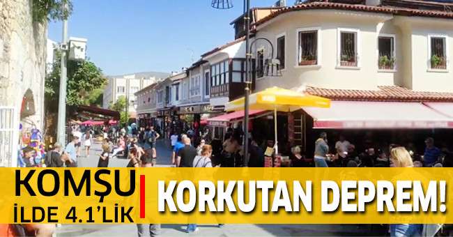 Kuşadası açıklarında 4.1 büyüklüğünde deprem