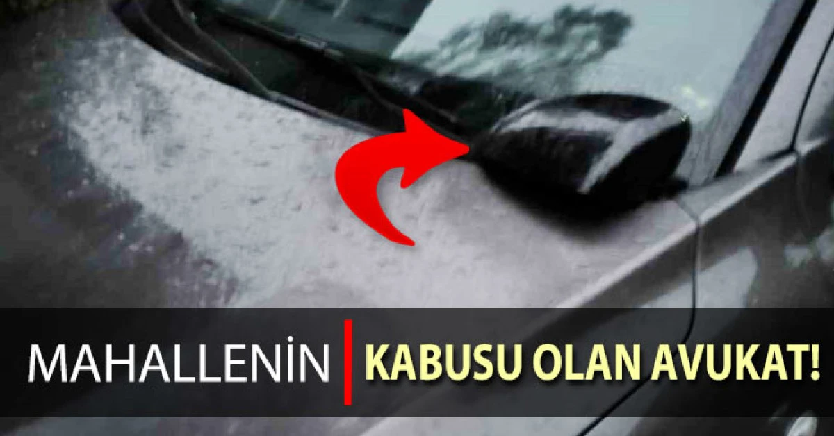 Mahallenin kabusu olan avukat 40 araca zarar verdi