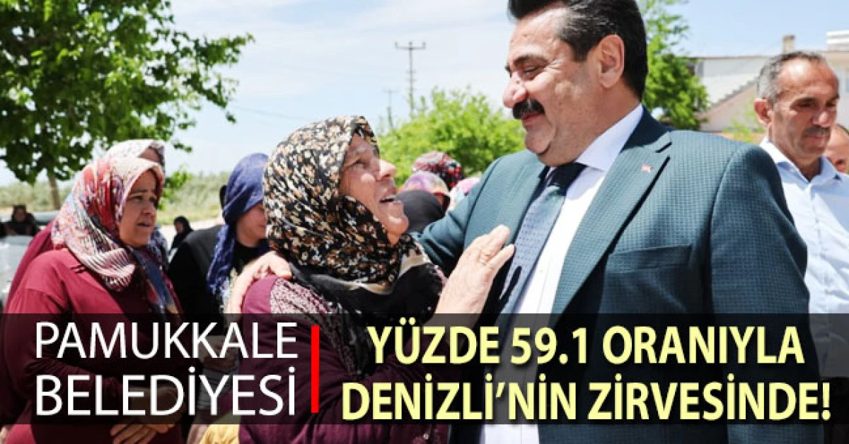 Pamukkale Belediyesi başarıda Denizli'nin zirvesinde!