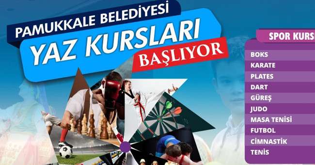 Pamukkale Belediyesi Yaz Kursları Dolu Dolu Geçecek