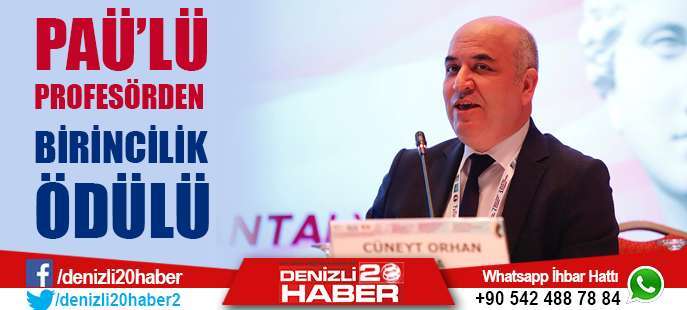 Prof. Dr. Kara, Türkiye’de Bir İlk Olan Çalışması ile Poster Bildiri Birincilik Ödülünün Sahibi Oldu