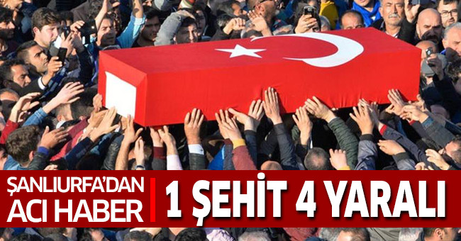 Şanlıurfa'daki hudut karakoluna PKK tarafından düzenlenen roketli saldırıda 1 asker şehit oldu, 4 asker yaralandı