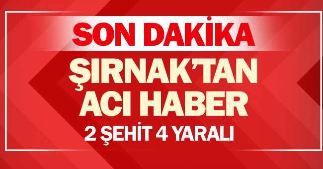 Şırnak'ta trafik kazası! 2 askerimiz şehit oldu, 4 askerimiz yaralandı