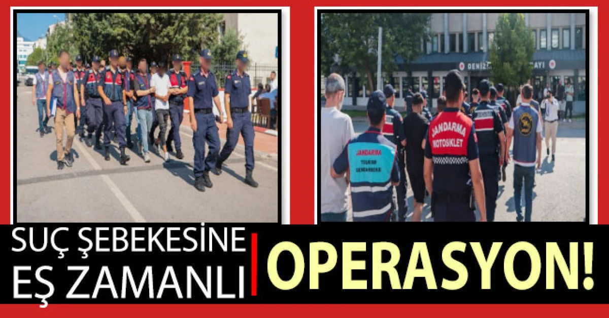 Su&ccedil; şebekesi d&uuml;zenlenen eş zamanlı operasyonla &ccedil;&ouml;kertildi