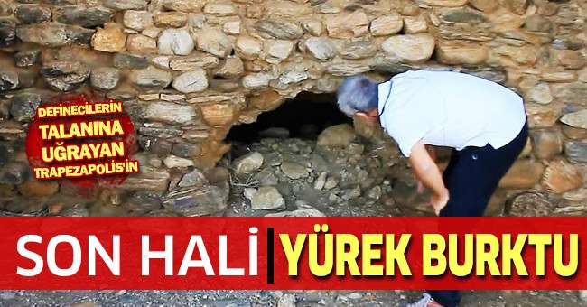 Trapezapolis Antik Kentindeki Roma dönemine ait tarihi kalıntılar delik deşik edildi