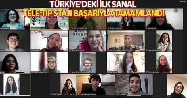 Türkiye’deki ilk sanal tele-tıp stajı başarıyla tamamlandı