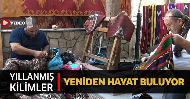 Yıllara meydan okuyan kilimler yeniden hayat buluyor